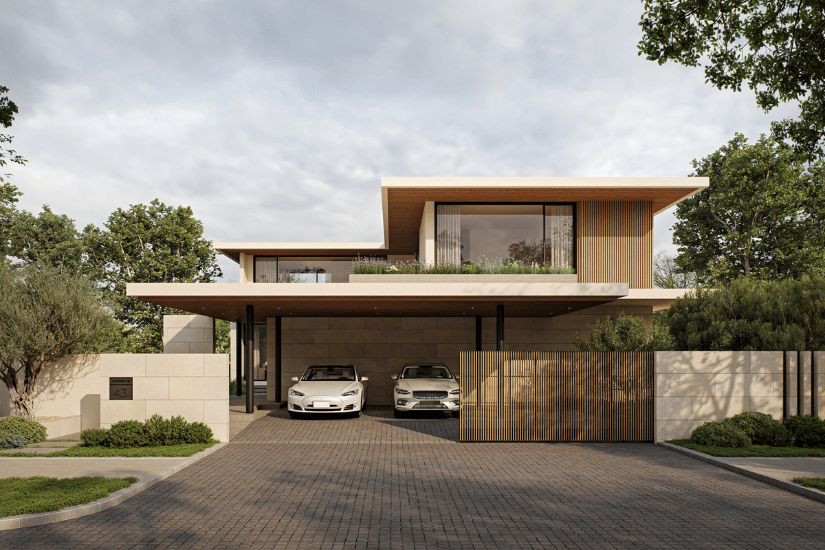 แบบบ้าน Courtyard House แบบบ้าน Courtyard House