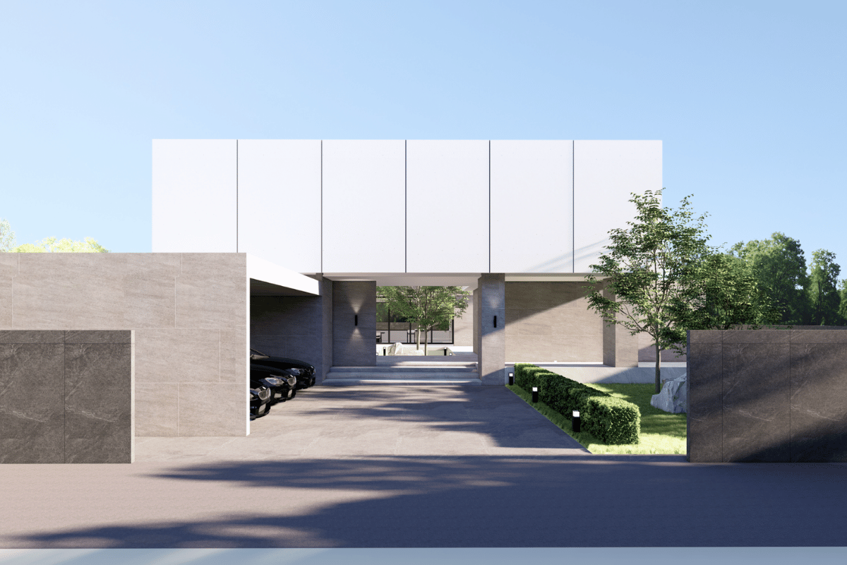 แบบบ้าน HSD – 35 Modern Oasis แบบบ้าน HSD – 35 Modern Oasis